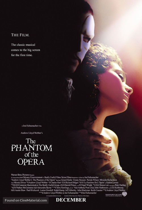 The Phantom Of The Opera - Movie Poster