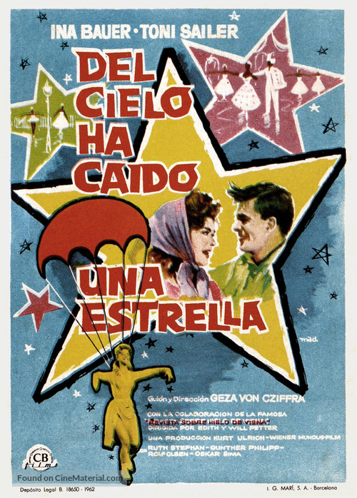 Ein Stern f&auml;llt vom Himmel - Spanish Movie Poster