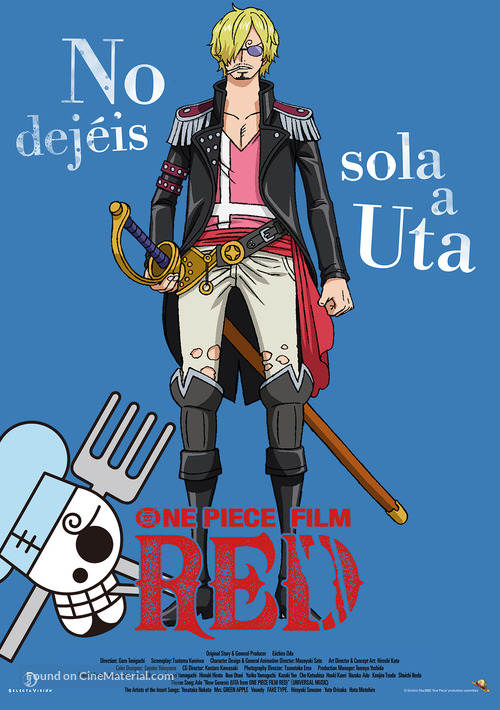 One Piece Film: Red - Spanish Movie Poster