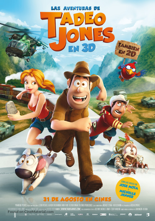 Las aventuras de Tadeo Jones - Spanish Movie Poster