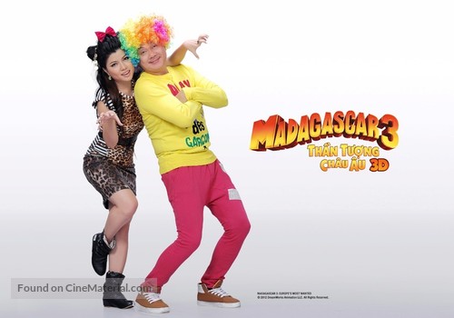 Madagascar 3: Europe&#039;s Most Wanted - Vietnamese Movie Poster