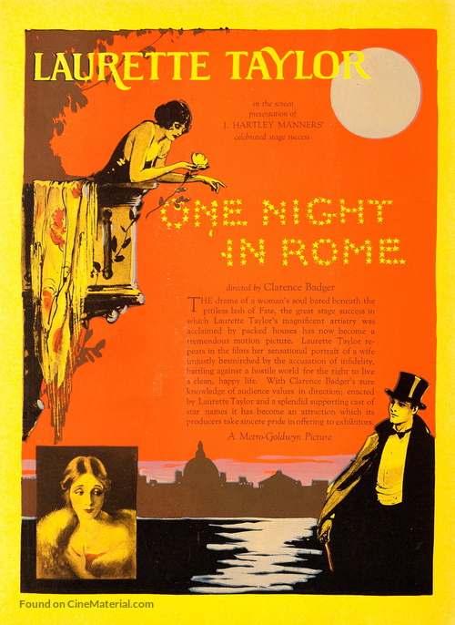 One Night in Rome - poster