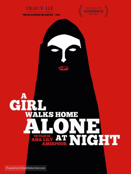 A Girl Walks Home Alone at Night - French Movie Cover