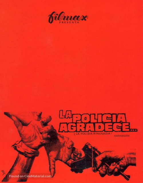 La polizia ringrazia - Spanish Movie Poster
