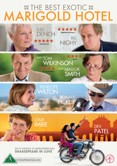 The Best Exotic Marigold Hotel - Danish DVD movie cover
