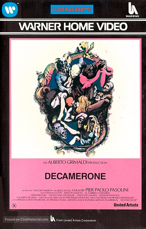 Il Decameron - Finnish VHS movie cover