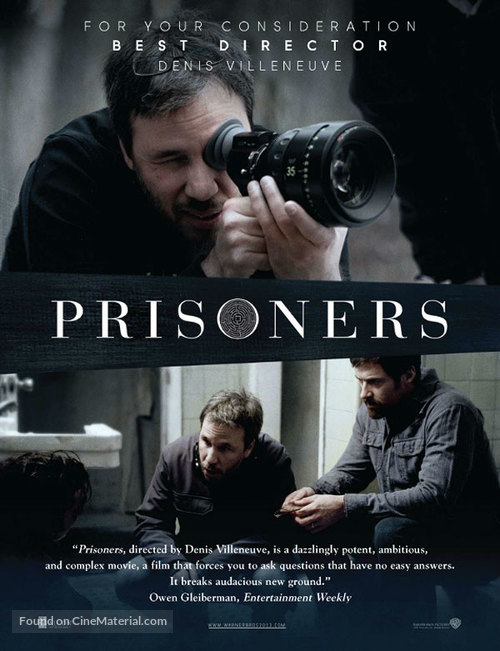 Prisoners - For your consideration movie poster