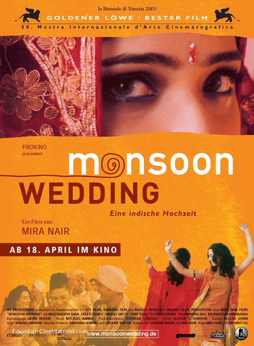 Monsoon Wedding - German Movie Poster