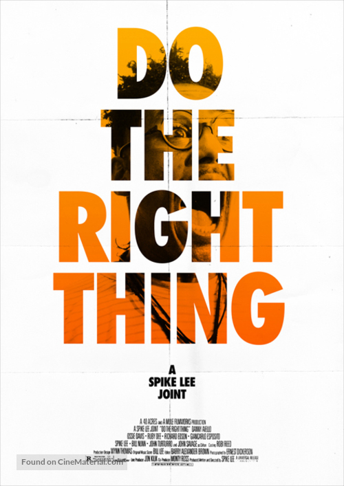 Do The Right Thing - Movie Poster