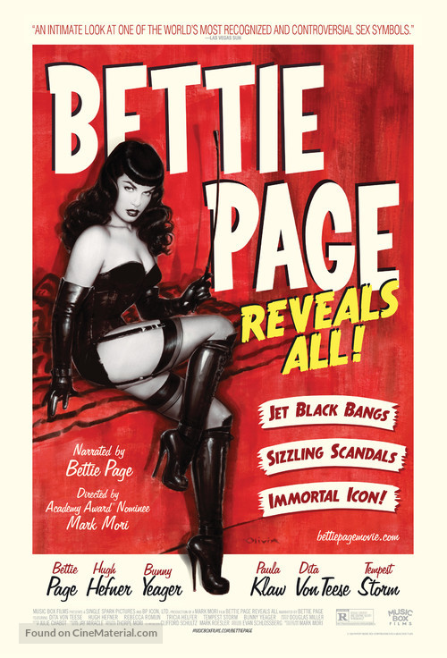 Bettie Page Reveals All - Movie Poster