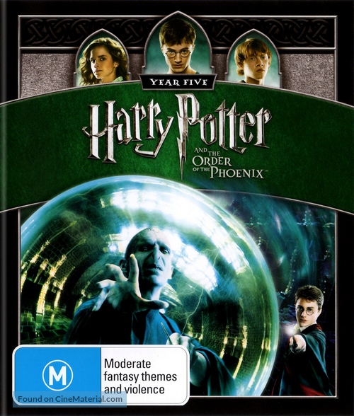 Harry Potter and the Order of the Phoenix - Australian Blu-Ray movie cover
