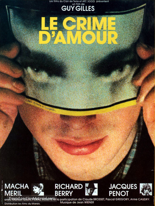 Le crime d&#039;amour - French Movie Poster