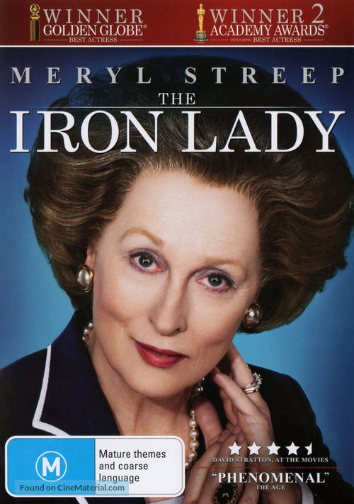 The Iron Lady - Australian DVD movie cover