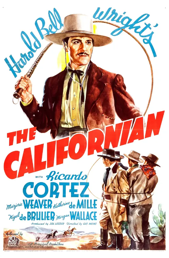 The Californian - French Movie Poster