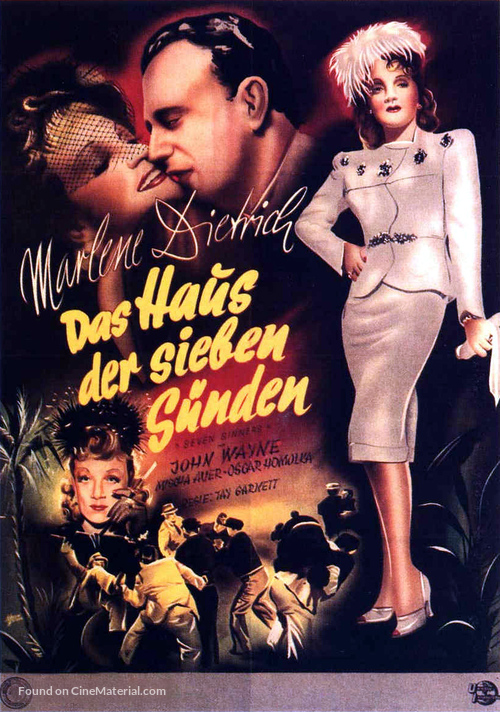 Seven Sinners - German Movie Poster