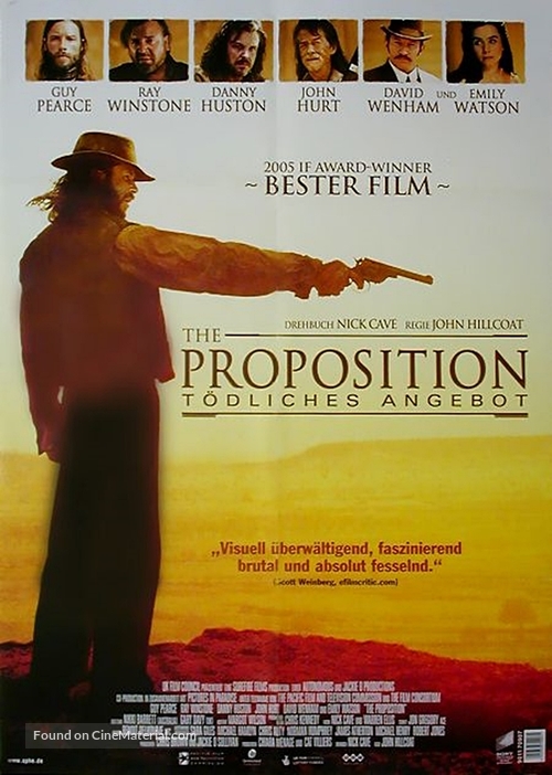 The Proposition - German Movie Poster