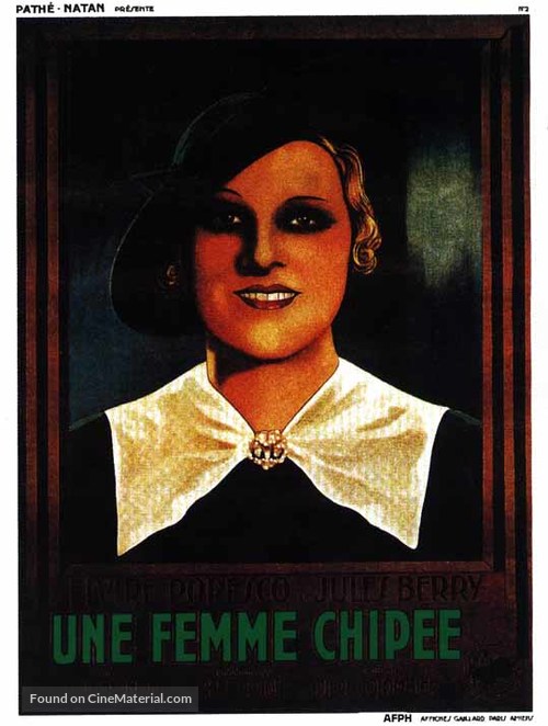 Une femme chip&eacute;e - French Movie Poster