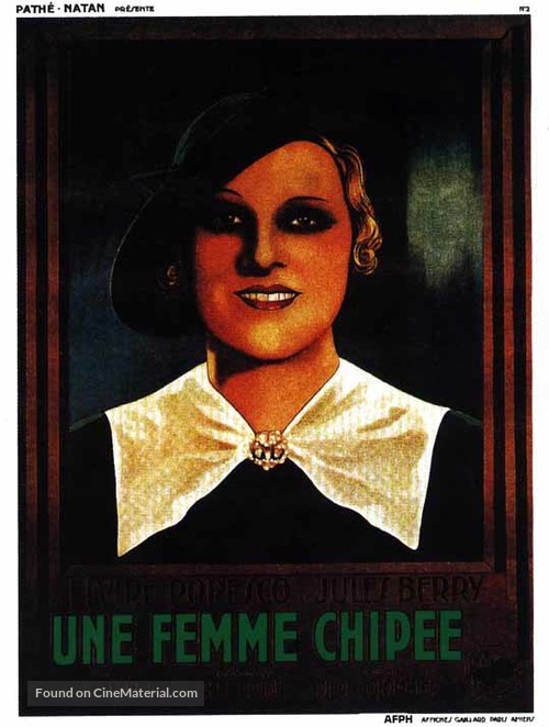 Une femme chip&eacute;e - French Movie Poster