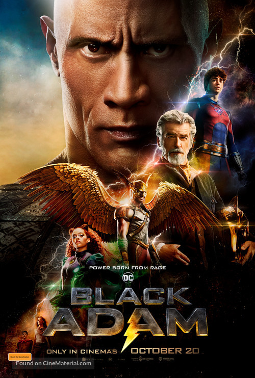 Black Adam - Australian Movie Poster