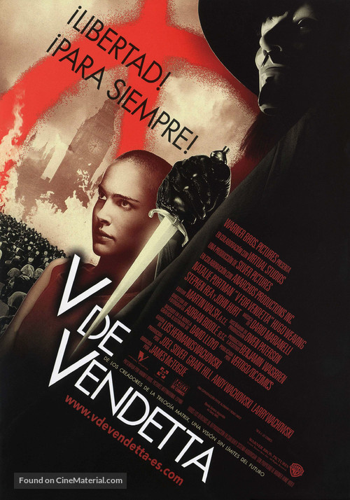 V for Vendetta - Spanish Movie Poster