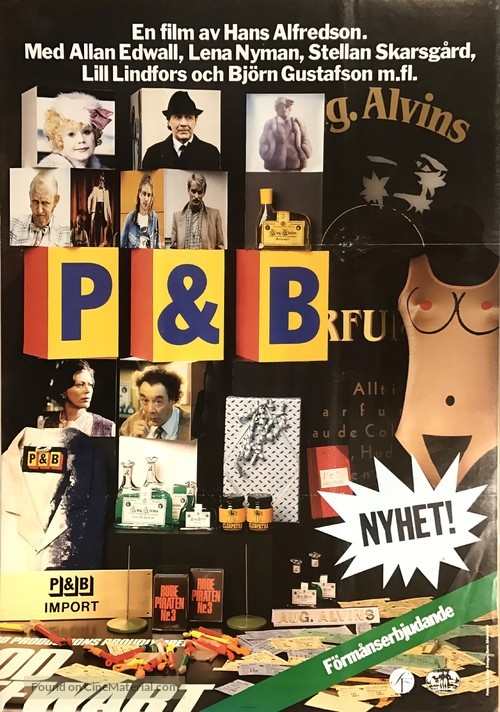 P &amp; B - Swedish Movie Poster