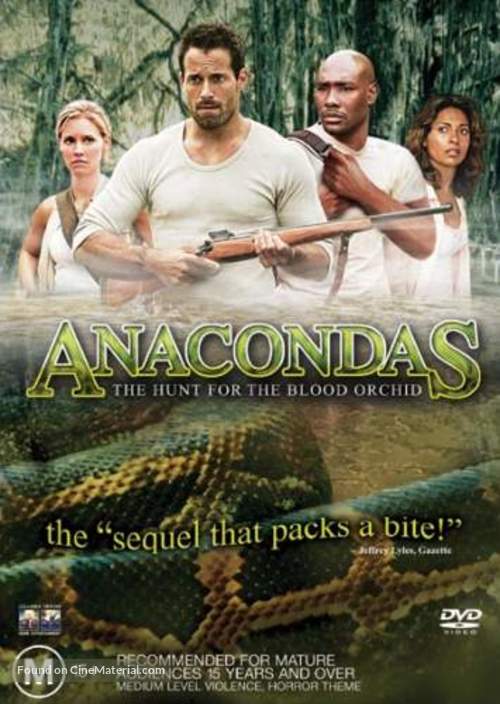 Anacondas: The Hunt For The Blood Orchid - Australian DVD movie cover
