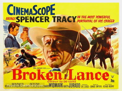 Broken Lance - British Movie Poster
