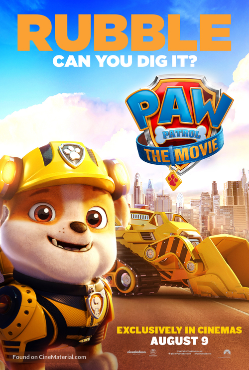 Paw Patrol: The Movie - British Movie Poster