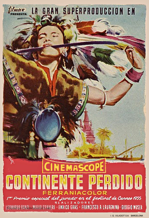 Continente perduto - Spanish Movie Poster