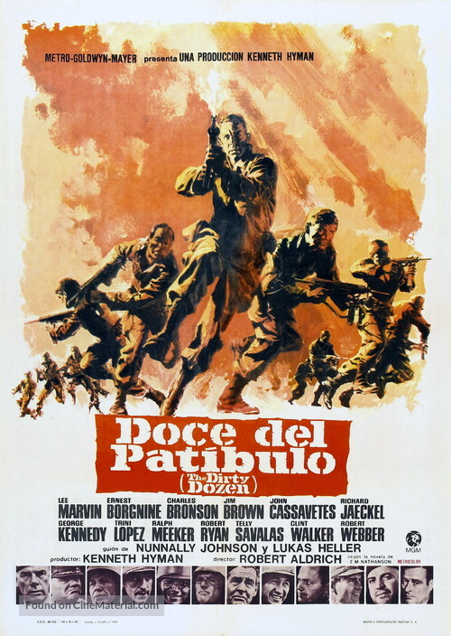 The Dirty Dozen - Spanish Movie Poster