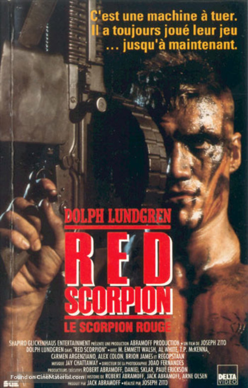 Red Scorpion - French VHS movie cover