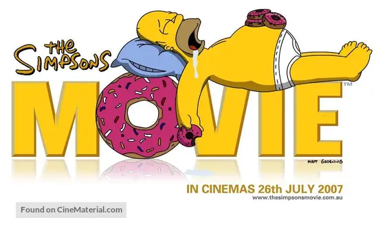 The Simpsons Movie 2007 Australian Logo