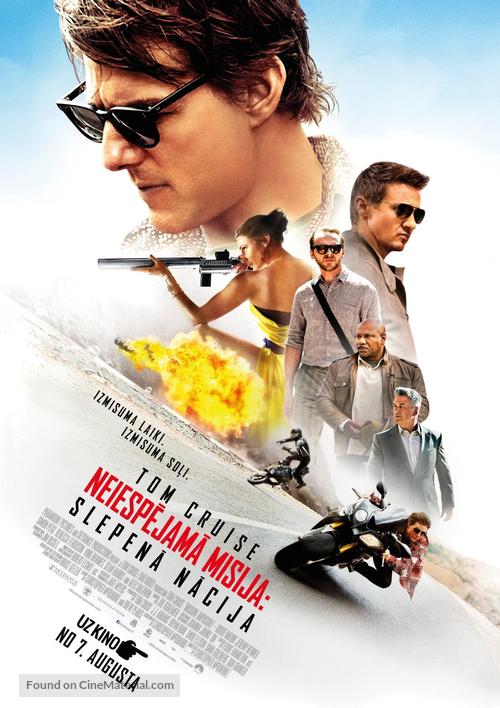 Mission: Impossible - Rogue Nation - Latvian Movie Poster