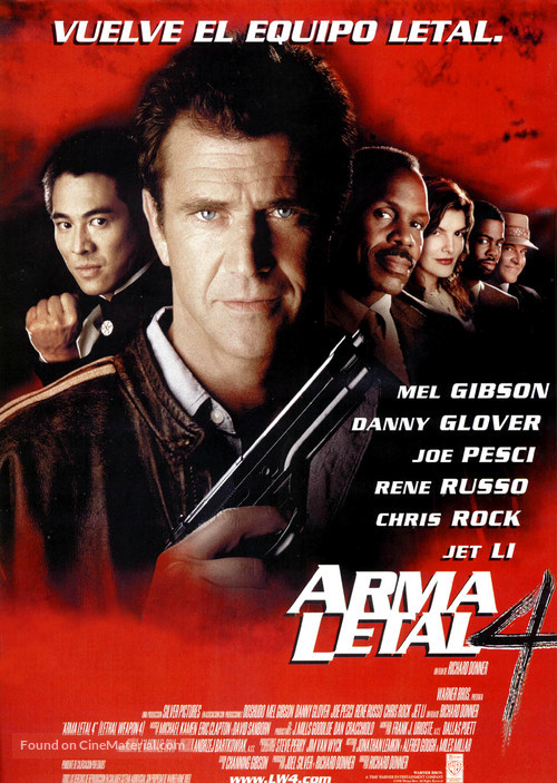 Lethal Weapon 4 - Spanish Movie Poster