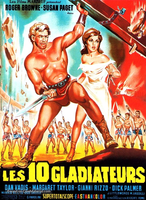 Dieci gladiatori, I - French Movie Poster
