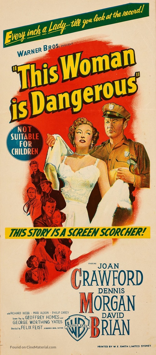 This Woman Is Dangerous - Australian Movie Poster