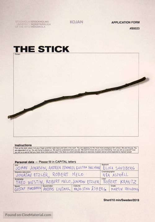 The Stick - Swedish Movie Poster