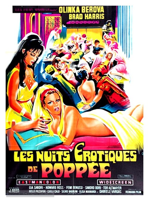 Le calde notti di Poppea - French Movie Poster
