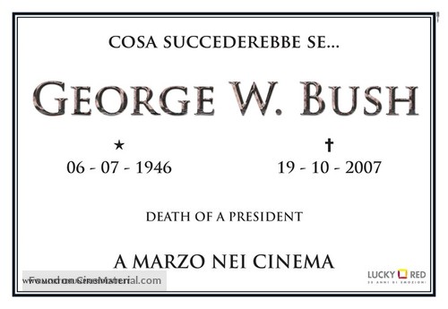 Death of a President - Italian Movie Poster