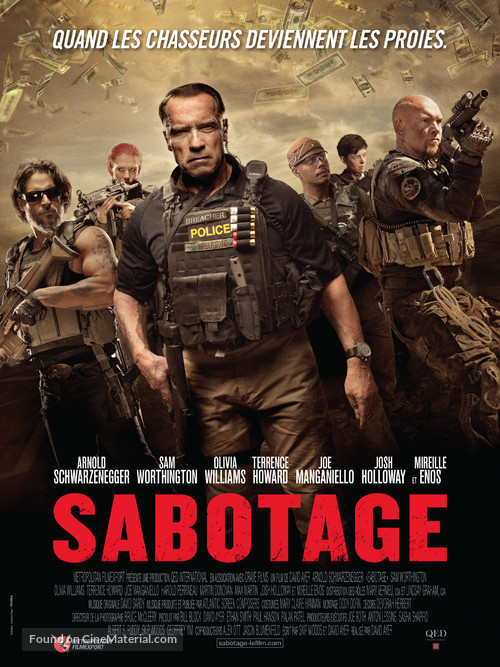 Sabotage - French Movie Poster