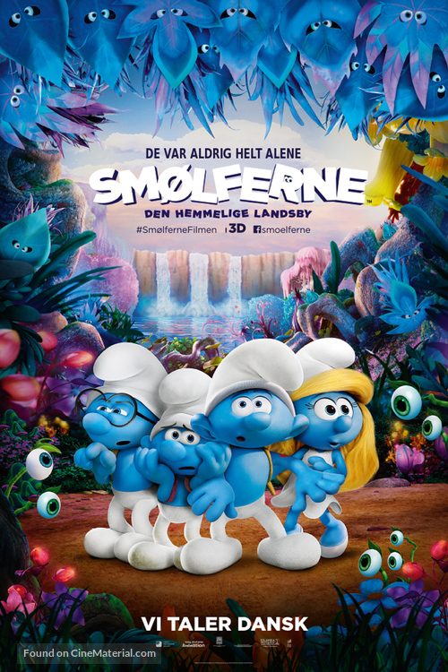 Smurfs: The Lost Village - Danish Movie Poster