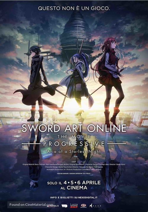 Gekij&ocirc;ban Sword Art Online Progressive Hoshi naki yoru no Aria - Italian Movie Poster