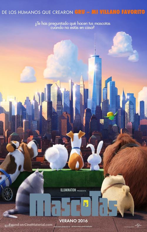 The Secret Life of Pets - Spanish Movie Poster