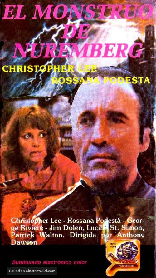 La Vergine di Norimberga - Spanish VHS movie cover