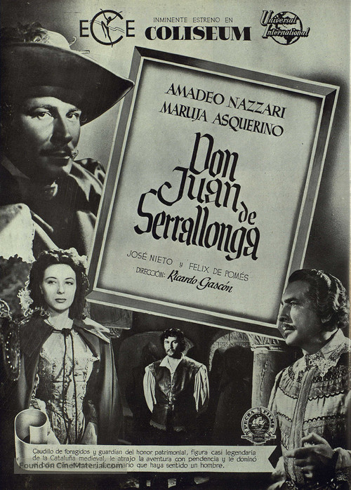 Don Juan de Serrallonga - Spanish poster