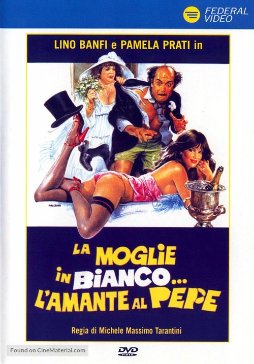 La moglie in bianco... l&#039;amante al pepe - Italian DVD movie cover