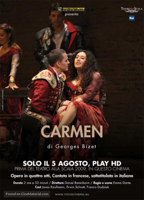 Carmen - Italian Movie Poster