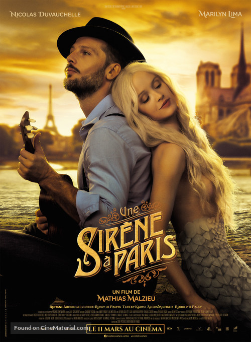 Une sir&egrave;ne &agrave; Paris - French Movie Poster
