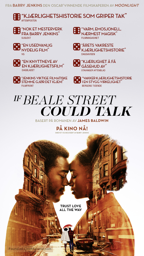 If Beale Street Could Talk - Norwegian Movie Poster