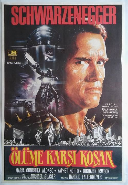 The Running Man - Turkish Movie Poster